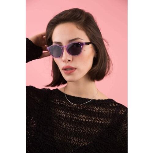 Shades For Woman Sunglass Ladies Retro Sunglases Vintage Luxury Brand Jazzy Purple Sunglasses Oval Shape UV400