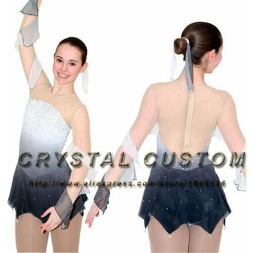 Ice Figure Skating Dress For Kids Fashion New Brand Competition Figure Skating Dresses Crystal Custom DR3620