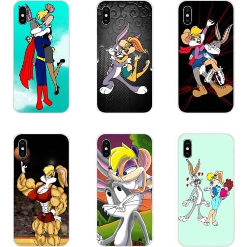 Funny bugs lola bugs bunny For Apple iPhone X XR XS MAX 4 4S 5 5S 5C SE 6 6S 7 8 Plus ipod touch 5 6 TPU Transparent Shell Cover