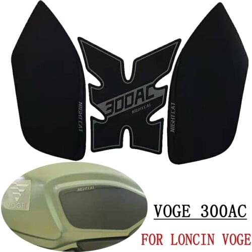 Motorcycle For LONCIN VOGE 300AC Fuel tank Rubber Sticker Protector Sheath Knee Tank pad Grip Decal the 300 AC