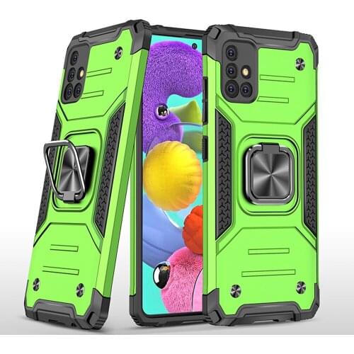 Ring Stand Shockproof TPU Silicone Bumper PC Cover Fundas For Samsung Galaxy A51 A516B A516F A71 A716B A716F 5G Case Coque Shell