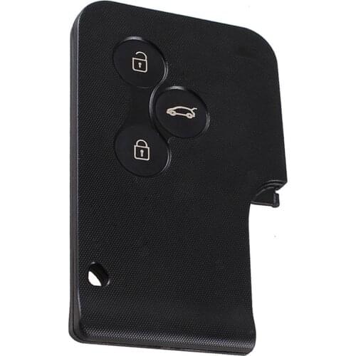 3 Buttons Replacement Remote Key Card Shell Case for Renault Clio Megane Scenic Plastic Key Case for Car