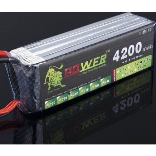 High Quality LiPo Battery 4S 4200mAh 14.8v 30C Lion Power for RC Helicopter RC Car Boat Quadcopter Remote Control Toys Parts