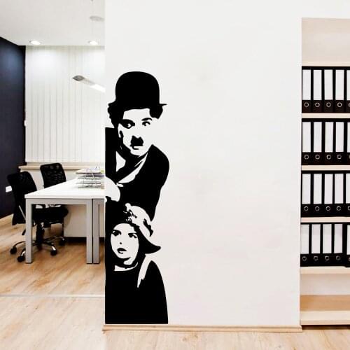 Funny Banksy Wall Sticker Self girl Adhesive Vinyl Waterproof Wall Art Decal For Childrens Room Wall Decoration