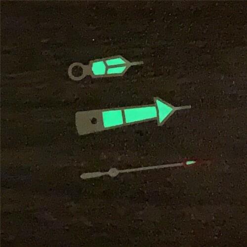 Replacement Green Luminous Watch Pointer Watch Hands Set for NH35 NH36 Automatic Mechanical Movement Repair Parts