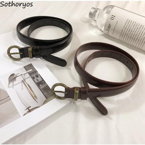 Belts Women Simple Korean Style Waist Belt Students Casual Accessories Needle Buckle Womens Harajuku Soft High Quality 2020 New