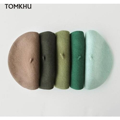 Women Vintage Berets Wool Pillbox Hat Gorras Hombre Hats Beret Boinas Mujer Beanie Cap Autumn Winter New Peaky Blinders Baret