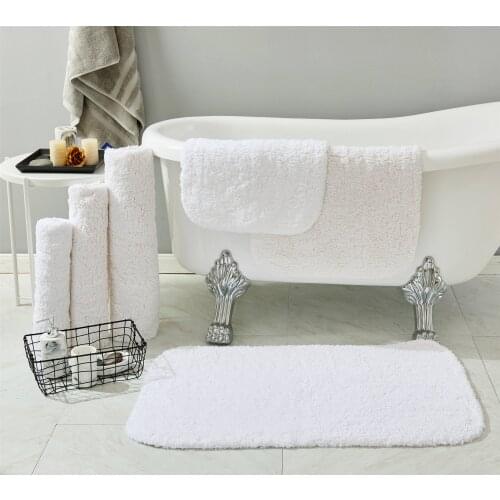 100% acrylic long hair bathroom floor rugs anti slip water proof bath mats