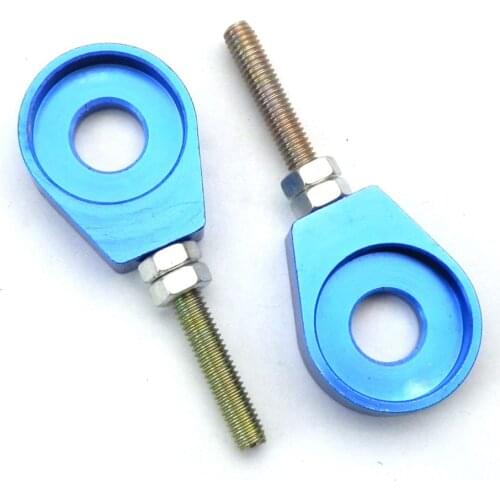 2 Pieces 15mm Chain Tensioner Adjusters For XR CRF 50 70 Pit Dirt Bikes Blue Red Sliver Black Available