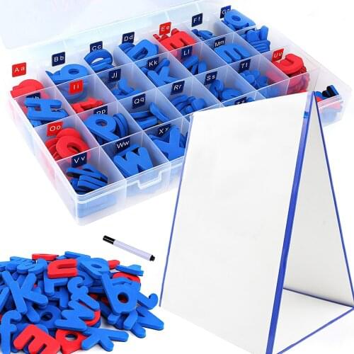 238PCS Montessori Child Magnetic Foam Letters Classroom Alphabets Magnet Board For Kids Spelling And Learning Sticker Toys Gift