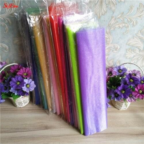48CMX10M Tulle Roll Baby Show Wedding Decoration Birthday Party Baby Shower Spool Tutu Gift Wrap Tulle Curtains 6ZSH015-1