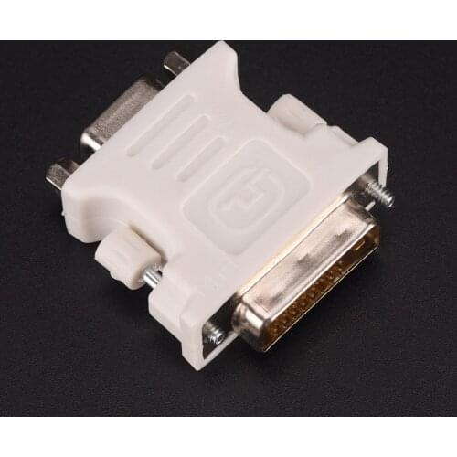 Monitor Adapter - 25 Pin (Dual Link) DVI-D Male To 15 Pin VGA Female New 24+1 Pin DVI-D-D-M To VGA-F Adapter Video Computer