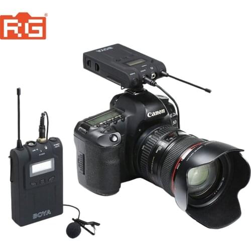 BOYA BY-WM6 UHF Wireless Microphone System Omni-directional Lavalier Microphone for ENG EFP DV DSLR