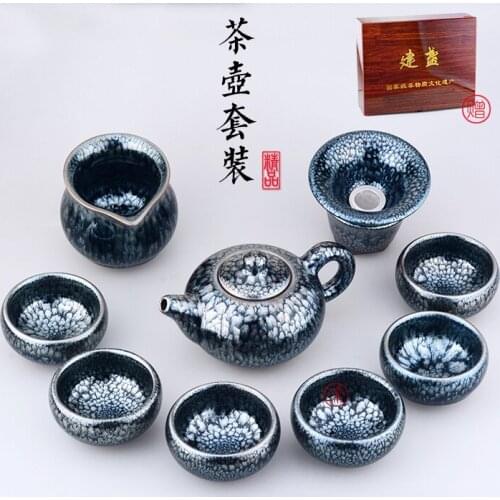 Teapot Chinese porcelain heaven mill teapot big jade glaze ceramic pot teapot teapot teapot filter tea set / building station