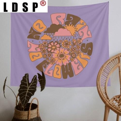 LDSP Flower Mandala Bohemian Tapestry Wall Hanging Rugs Background Cloth Beach Mat Blanket Art Bedroom Living Home Decor