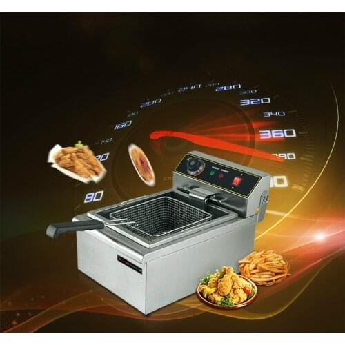 Electric Deep Fryers blast furnace commercial single cylinder 10 litre thick-fried frying pan Fried chick NEW