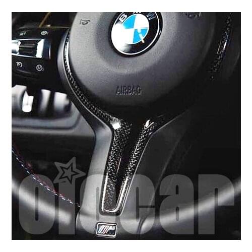 Carbon Steering Wheel Trim for BMW F8x M2 M3 M4 M5 M6 and F10 F20 F22 F30 F32 F33 F34 F36 F12 M-sports Steering Wheel