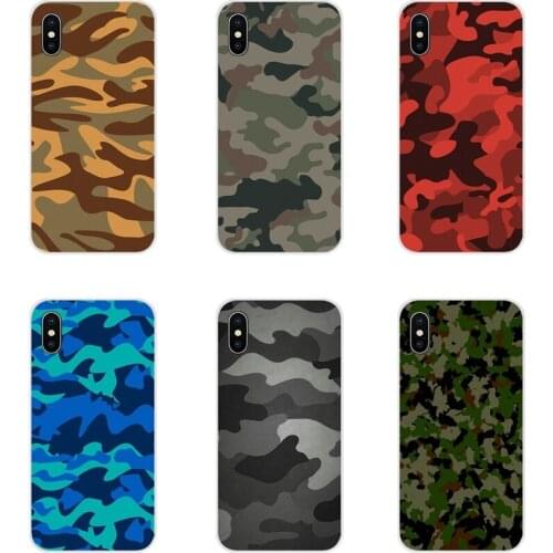 Camouflage Pattern Camo military Army For Xiaomi Mi4 Mi5 Mi5S Mi6 Mi A1 A2 5X 6X 8 9 Lite SE Pro Mi Max Mix 2 3 2S Soft TPU Case