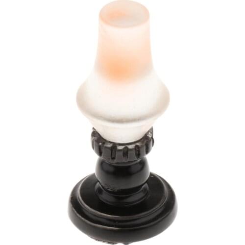 Resin Art Dollhouse Miniature Retro Lantern Play Scene Ornaments Table