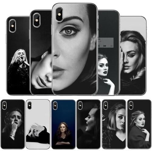 Singer Adele Adkins Transparent phone case For iphone 12 11Pro Max 11 XR XS Max X 8 7 6 6S Plus 5 5S SE 2020 Back Cover Shell