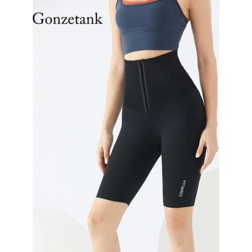 Shorts Women Sports Leggings Tight High Waist Zipper Shorts Hip Lifting High Elasticity Training Yoga Pants Gym Biker Shorts
