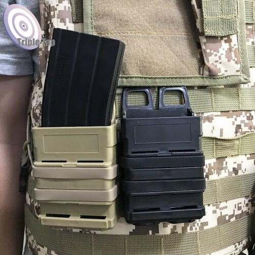 Tactical M4 5.56 FastMag Molle Pouch Magazine Box Military Vest Accessories Airsoft Fast Mag Holder Hunting Magazine Dump Pouch