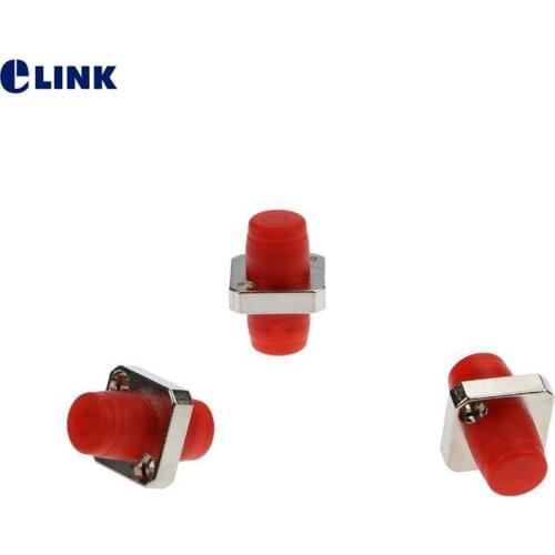 100pcs FC square adapter fiber optic coupler Simplex metal red green optical fibre connector ftth coupler free shipping IL