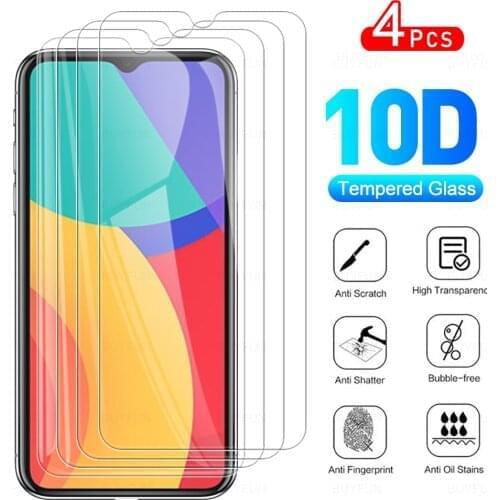 4Pcs Full Protective Glass For Alcatel 1S (2021) Phone Tempered Glass Full Cover Screen Protector For Alcatel 1 S (2021) MT6762D