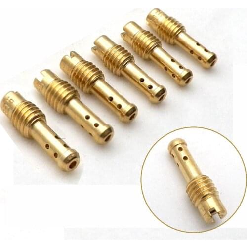 6x motorcycle Pilot Jet 8 Bleed Holes for MIKUNI VM/TM/TMX VM22/210 AX100 EN GN TZR TM TMS Carburetor 10-55