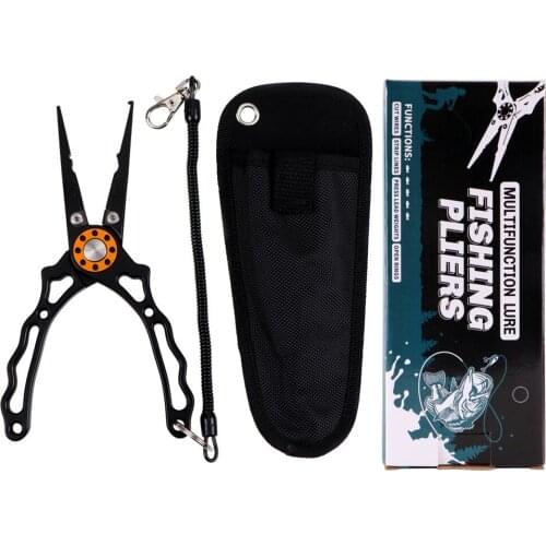 Aluminum Lures Fishing Pliers Fishing Line Tools Multifunction Knot Cissors Hook Remover Kit Lightweight Fishing Tackle Plier