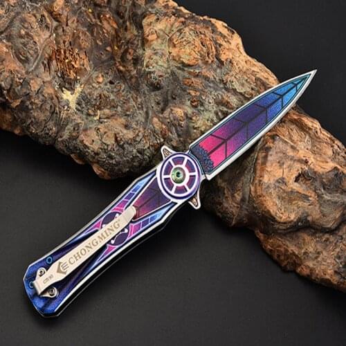 Damascus Tactical Knives 58HRC Portable Outdoor Fruit Knife Rescue Folding Blade Hunting Steel Pocket Knife Tool Survival Knives