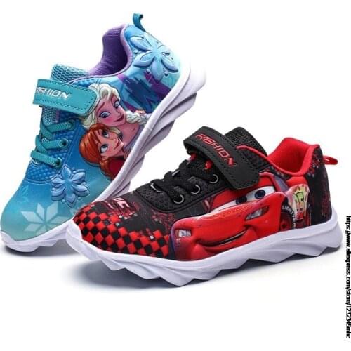 Hot Autumn New Children Shoes Girls Sneakers Frozen Princess Kids Shoes Fashion Casual Sport Running Car 95 Shoes for girls