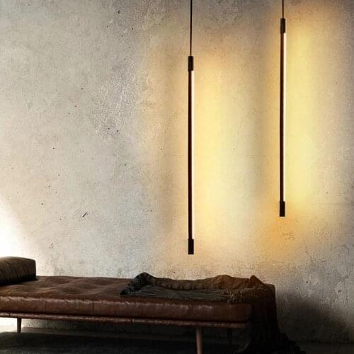 Nordic Long Tube Pendant Lights Modern LED Restaurant Dinning Room Bar Pendant Lamps Bedroom Bedside indoor lighting Hanglamps