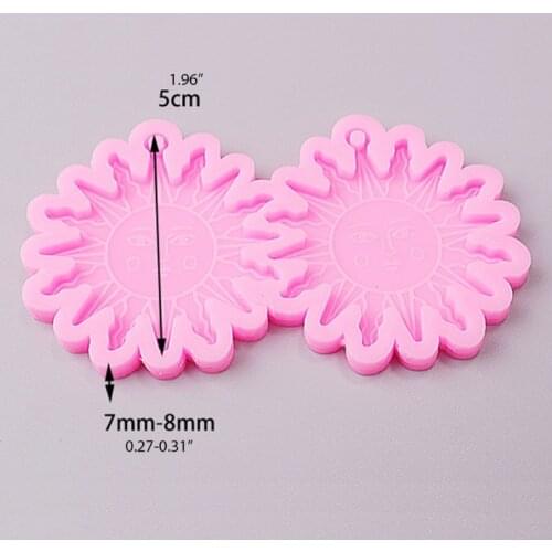 Earring Mold Silicone Earring Mold Epoxy Resin Jewelry Mold Resin Casting Pendant Mold Suitable for Diy Resin Crafts