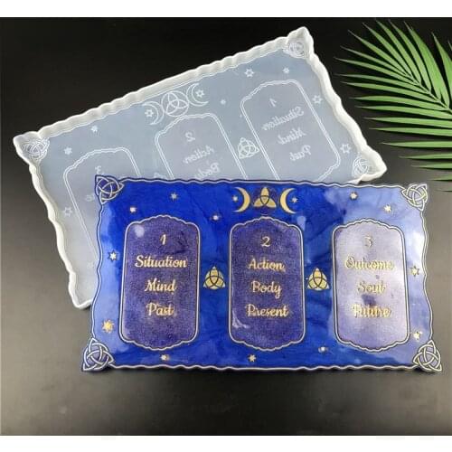 Tarot Board Resin Mold for Holding My Favorite Card DIY Epoxy Craft Silicone Mould Silicon Molds for Resin Art Molde De Silicone