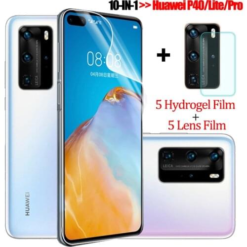 Hydrogel film for p 40 huawei p40 pro camera glass p 40 pro screen protector p 40 lite huawei p40 lite e hidrogel huawei-p40pro
