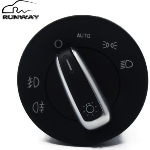 Hot Sell Fog Lamp Headlight Switch Button For SKODA OCTAVIA II 04-13 INTERRUTTORE DEVIOLUCI CROMATO AUTO 1Z0941431K 1Z0 941 431K