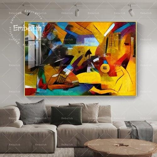 Embelish Famours Artworks By Picasso Kandinsky Style Modern Home Decor Pictures For Living Room Wall Posters HD Canvas Paintings