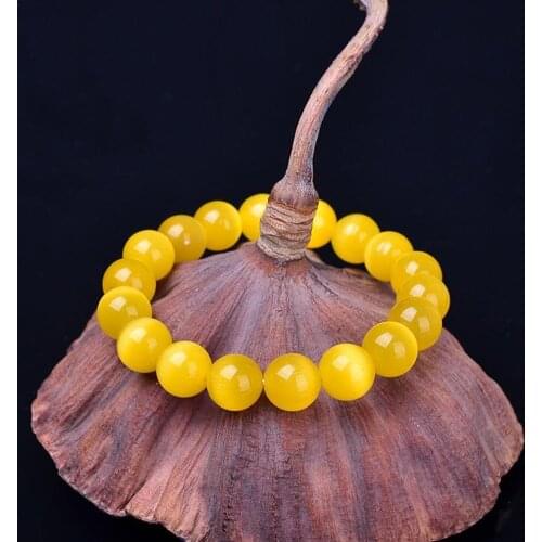 2021 New Fashion Korean Yellow opal crystal bracelet agate gift student female girlfriend bracelet Q2V6