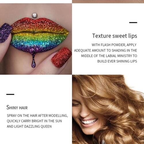 New 36 colors Fashionable Nail Glitter Powder Portable Size DIY Shinning Mirror Women Nail Beauty Makeup Powder flashing film