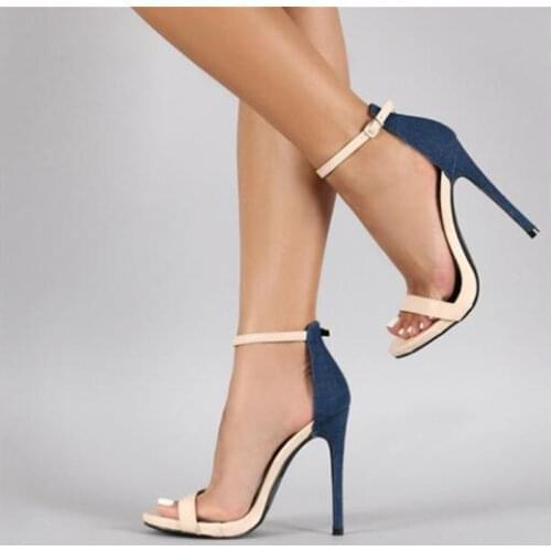 SHOFOO shoes.Fashion womens sandals, about 12cm high heel sandals. Party shoes. Summer womens shoes. SIZE:34-45