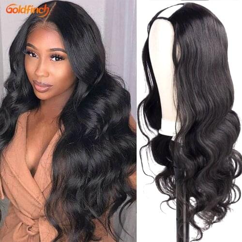New Style Body Wave U Part Wig Human Hair Wigs for Black Women Brazilian Remy Glueless Cheap Human Hair Wig Without Glue Sewing