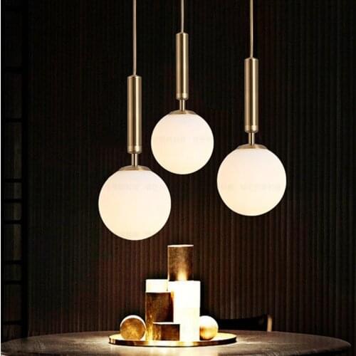 Nordic Bedroom Bedside Led Chandelier Fashion Magic Bean Gold Cafe Aisle Dinging Room Suspension Light Fixtures Free Shipping