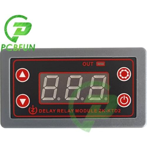 Timer Delay Relay Module 5V 12V 24V Fully Compatible Trigger Cycle Timing Industrial Anti-overshoot Instrument Housing 0.1-999