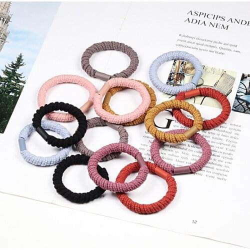 5PCS/Lot Girls Fashion Color Elastic Hair Band Lovely Kids Children Hair Ropes Hair Accessories Mix Rubber Bands Headwear Gift