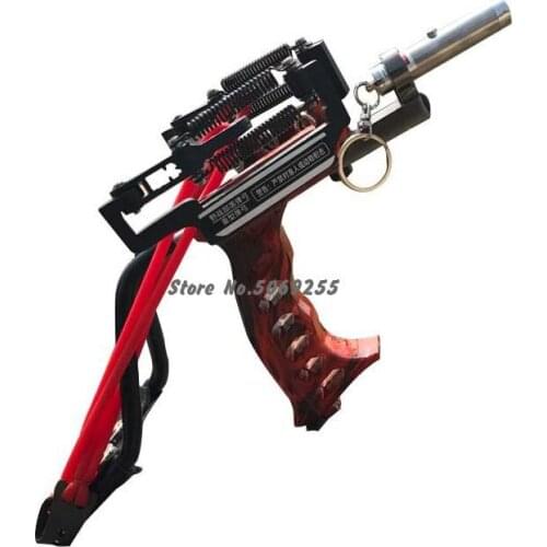 High Precision Slingshot Catapult Outdoor Special Shot Fish Slingshot 2 Spring Large Power Rubber Band Slingshot For Hunting
