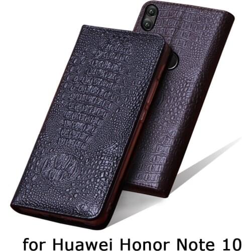 Luxury Genuine Leather Cases for Huawei Honor Note 10 Case Handmade Custom Flip Phone Cover for Fundas Huawei Honor Note10 Bag