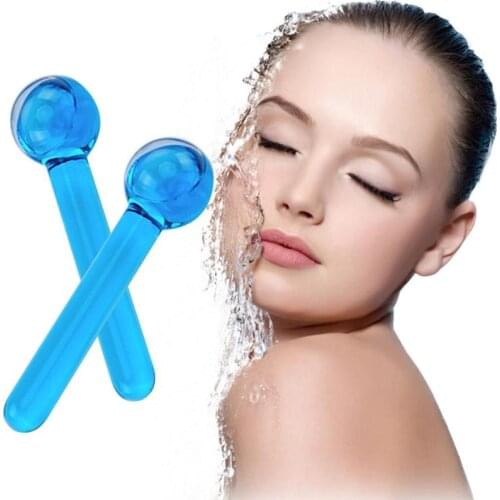 2 PCS Cool Roller Ball For Women Face and Neck Massage Comfortable Anti Wrink Beauty Glass Ball