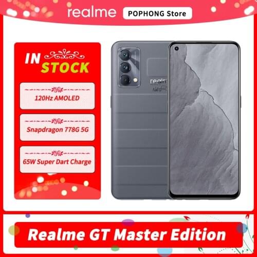 CN Version Realme GT Master Edition 5G Mobile Phone 6.43'' 120Hz AMOLED Snapdragon 778G Octa Core 64MP Triple Camera Google Play