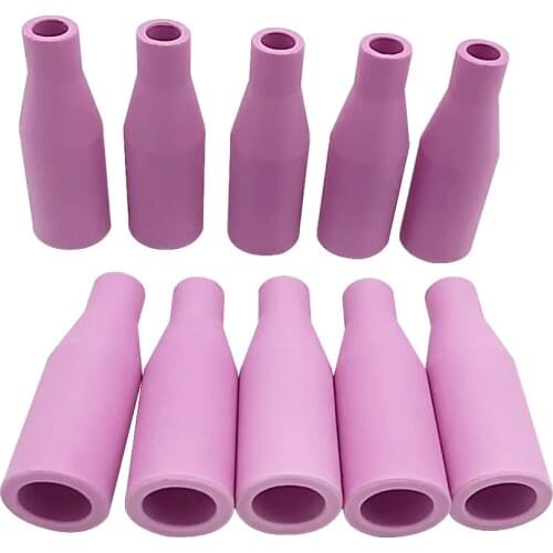 MIG Welding Torch MB15 AK15 Full Ceramic Conical Nozzle 10pcs Pack for Binzel Torch MAG Torch